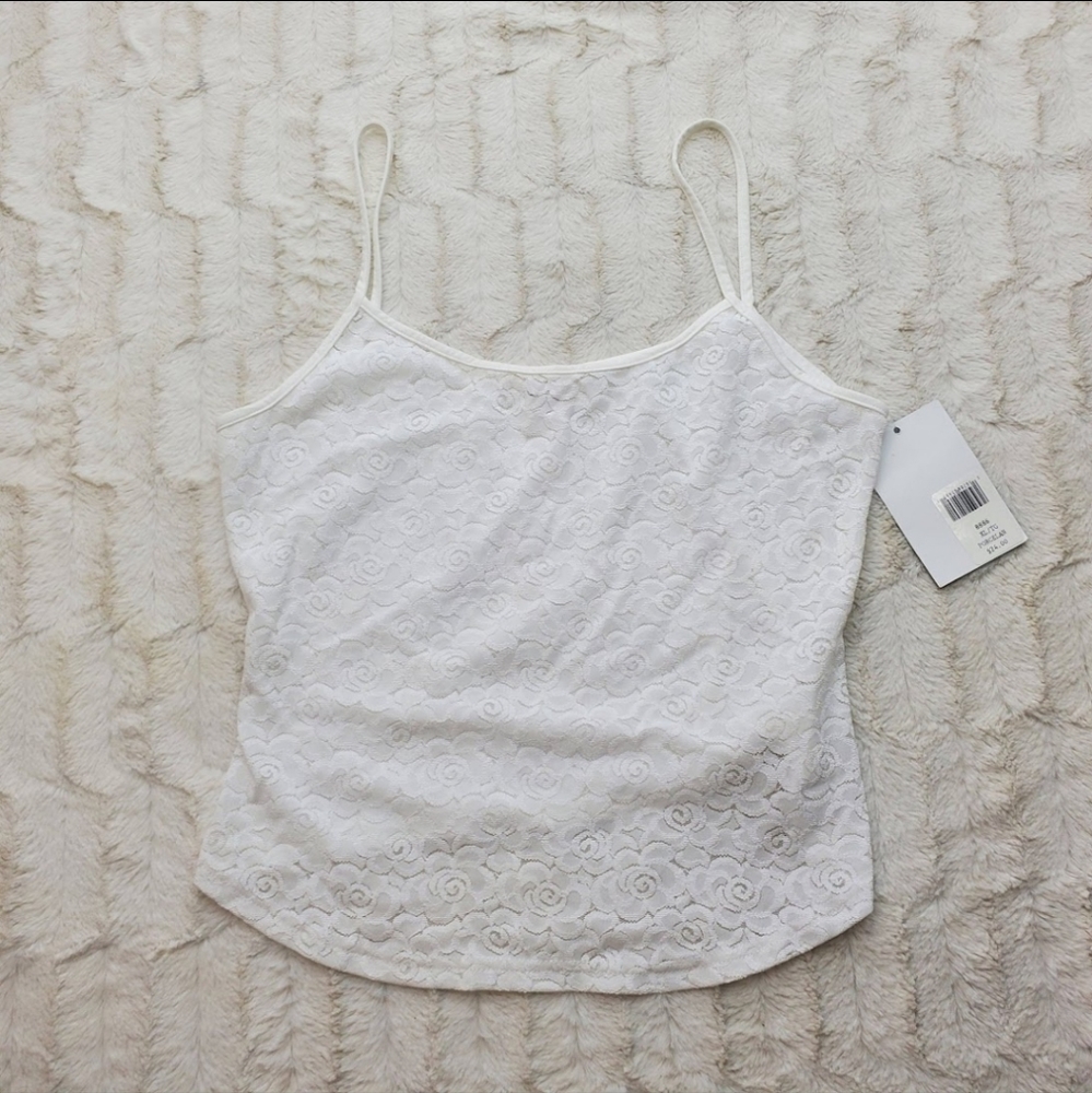 NWT Elita Women's Tank Top Lingerie White Vintage 80s 90s Canada Size Medium - Picture 4 of 8